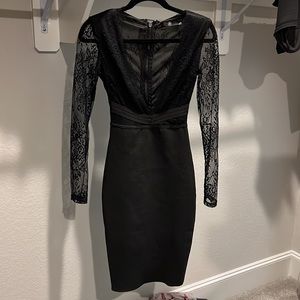 NWT Missguided Deep plunge V Lace Bandage Dress Size US 0